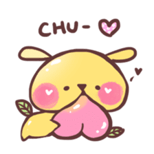 Peach Bear2 "Love" sticker #3474952