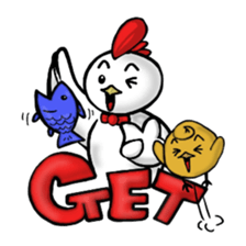 Time of chicken2 sticker #3475376