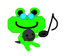 Frog and Piggy Robot sticker #3476051