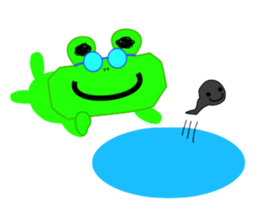 Frog and Piggy Robot sticker #3476052