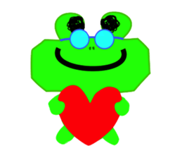 Frog and Piggy Robot sticker #3476055