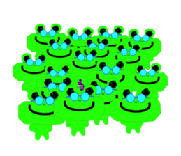 Frog and Piggy Robot sticker #3476061