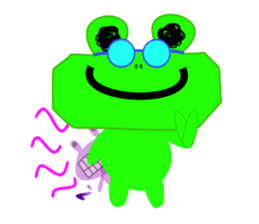 Frog and Piggy Robot sticker #3476062