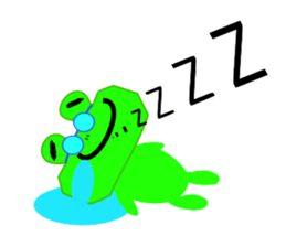 Frog and Piggy Robot sticker #3476063