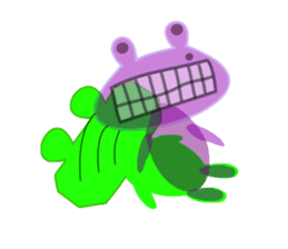 Frog and Piggy Robot sticker #3476065