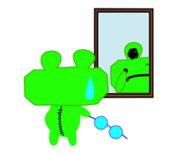 Frog and Piggy Robot sticker #3476068