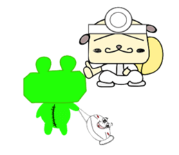 Frog and Piggy Robot sticker #3476070