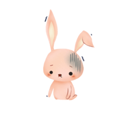 Rabbit pleasantly sticker #3476637