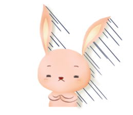 Rabbit pleasantly sticker #3476649