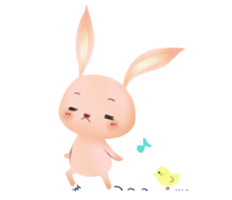 Rabbit pleasantly sticker #3476659