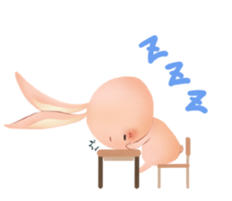 Rabbit pleasantly sticker #3476669