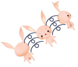 Rabbit pleasantly sticker #3476673