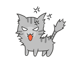 Mill Mill & Sukjai The naughty cat & dog sticker #3477317