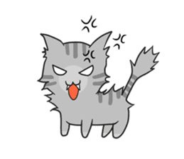 Mill Mill & Sukjai The naughty cat & dog sticker #3477317