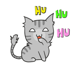 Mill Mill & Sukjai The naughty cat & dog sticker #3477319