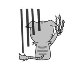 Mill Mill & Sukjai The naughty cat & dog sticker #3477323