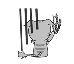 Mill Mill & Sukjai The naughty cat & dog sticker #3477323