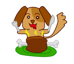 Mill Mill & Sukjai The naughty cat & dog sticker #3477324