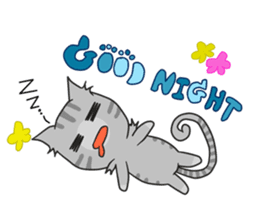 Mill Mill & Sukjai The naughty cat & dog sticker #3477326