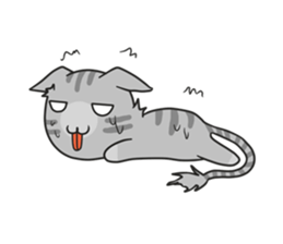 Mill Mill & Sukjai The naughty cat & dog sticker #3477331