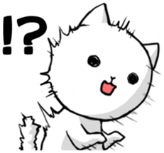 White Cat (Daily) sticker #3477479
