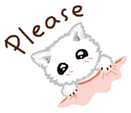 Fuwa Fuwa : Fluffy cat sticker #3478211