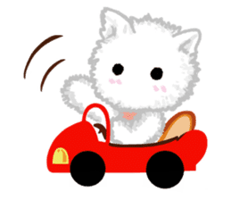 Fuwa Fuwa : Fluffy cat sticker #3478225