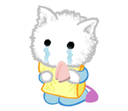 Fuwa Fuwa : Fluffy cat sticker #3478233