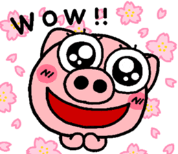 pig heart 4(English) sticker #3478483