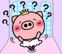 pig heart 4(English) sticker #3478502