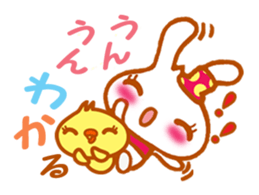 Rabbit "Usa chan" talk ver3 sticker #3479121
