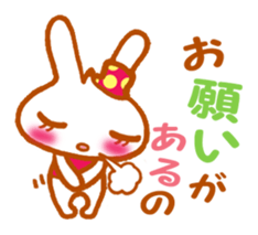 Rabbit "Usa chan" talk ver3 sticker #3479136