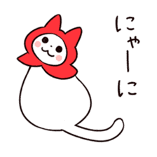 White Cat & Little Red Riding Hood sticker #3479238
