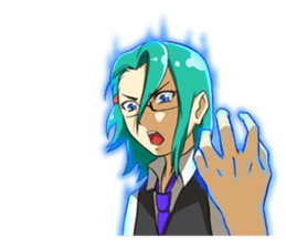 Fighting system girl sticker #3479718