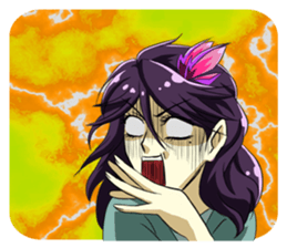 Fighting system girl sticker #3479720