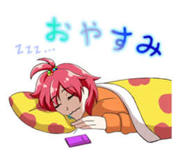 Fighting system girl sticker #3479729