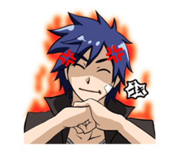 Fighting system girl sticker #3479739