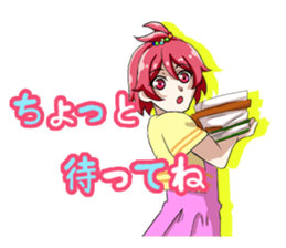 Fighting system girl sticker #3479742