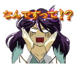 Fighting system girl sticker #3479744