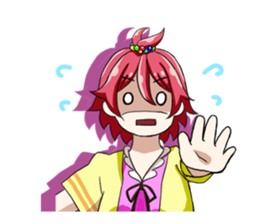 Fighting system girl sticker #3479746