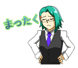 Fighting system girl sticker #3479750