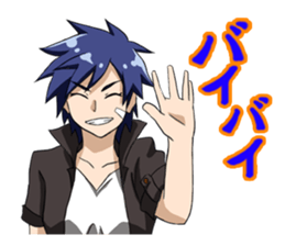 Fighting system girl sticker #3479752