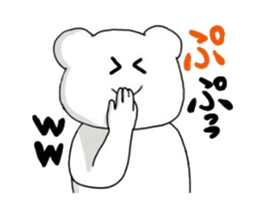 poker face bear sticker #3480302