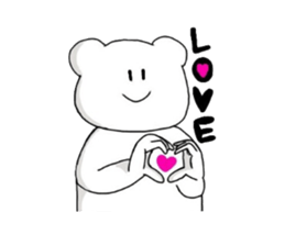 poker face bear sticker #3480305