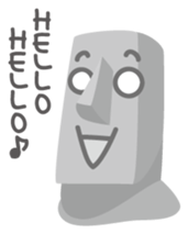 Mr.&Mrs. MOAI sticker #3480434