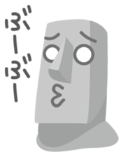 Mr.&Mrs. MOAI sticker #3480437