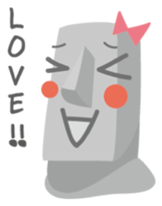 Mr.&Mrs. MOAI sticker #3480448