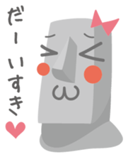 Mr.&Mrs. MOAI sticker #3480464