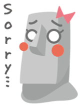 Mr.&Mrs. MOAI sticker #3480471