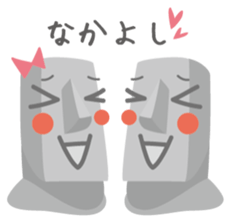 Mr.&Mrs. MOAI sticker #3480472